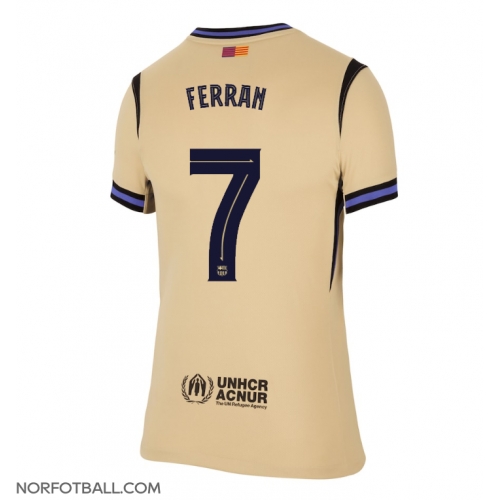 Billige Fotballdrakt Barcelona Ferran Torres #7 Replika Bortedrakt Dame 2025-26 Kortermet Billige Fotballdrakt Barcelona Ferran Torres #7 Replika Bortedrakt Dame 2025-26 Kortermet